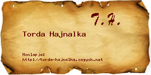 Torda Hajnalka névjegykártya